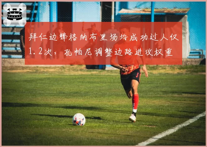 拜仁边锋格纳布里场均成功过人仅1.2次，孔帕尼调整边路进攻权重
